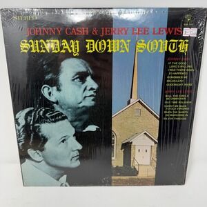 Johnny Cash Jerry Lee Lewis Sunday‎ Down South Vinyl Record LP SUN 119